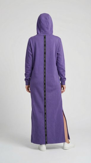 Nora Mikken MARI Maxi Hoodie Dress Purple - Džemperi un džemperi ar kapuci - 