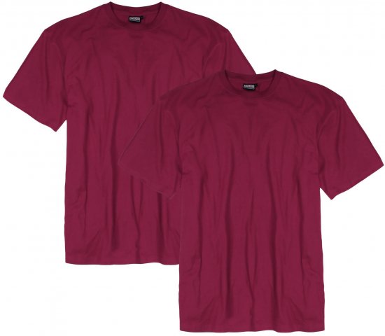 Adamo Marlon Comfort fit 2-pack T-shirt Blackberry - T-krekli - T-krekli - 2XL-14XL
