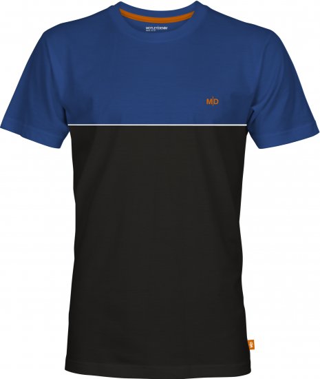 Motley Denim Athens Two-Toned T-Shirt Black/Royal Blue - T-krekli - T-krekli - 2XL-14XL