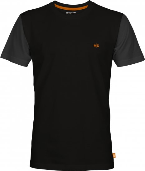 Motley Denim Vigo Colored Short Sleeve T-Shirt Black/Charcoal - T-krekli - T-krekli - 2XL-14XL