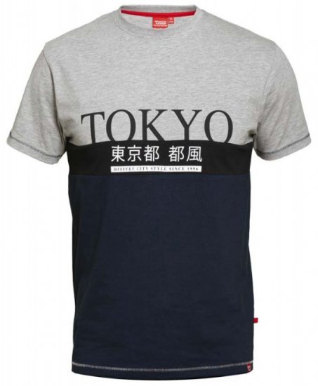 D555 Morris T-shirt Navy - T-krekli - T-krekli - 2XL-14XL