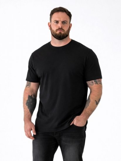 D555 Smartly T-krekls apaļu kakla izgriezumu Melns 5 gab. iepakojums - T-krekli - T-krekli - 2XL-14XL