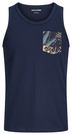 Jack & Jones Honolulu Pocket Tanktop Navy - T-krekli - T-krekli - 2XL-14XL