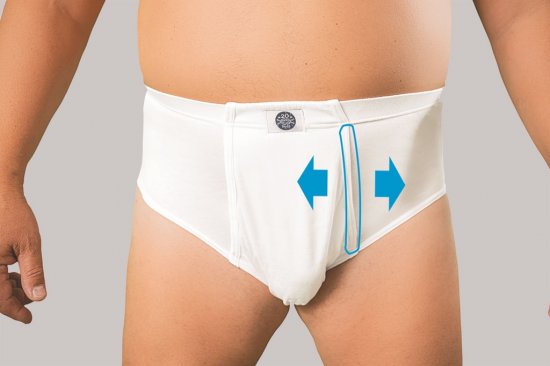 20 Nodi Combed Cotton Jersey Briefs with High Side Cut and Side Opening White - Apakšveļa un peldšorti - Apakšveļa - 2XL-8XL