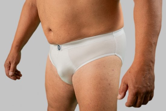 20 Nodi Stretch Cotton Briefs with Internal Elastic Band and Low Rise White - Apakšveļa un peldšorti - Apakšveļa - 2XL-8XL