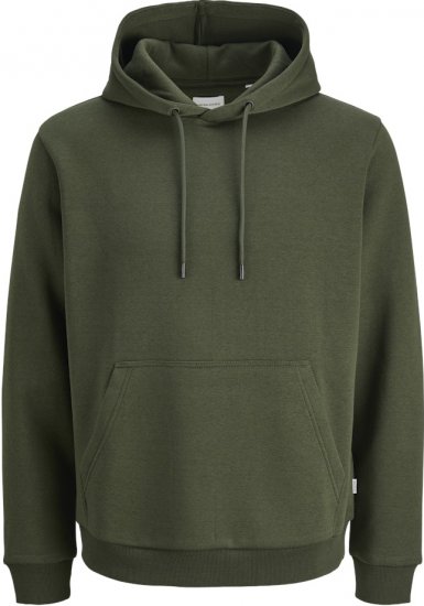 Jack & Jones Bradley Hoodie Dark Green - Džemperi un džemperi ar kapuci - Džemperi - 2XL-14XL