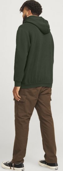 Jack & Jones Bradley Hoodie Dark Green - Džemperi un džemperi ar kapuci - Džemperi - 2XL-14XL