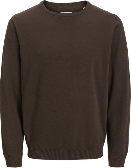 Jack & Jones BASIC Knitted Sweater Brown - Džemperi un džemperi ar kapuci - Džemperi - 2XL-14XL