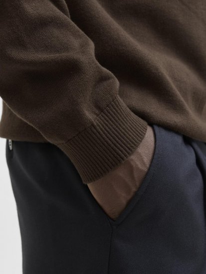 Jack & Jones BASIC Knitted Sweater Brown - Džemperi un džemperi ar kapuci - Džemperi - 2XL-14XL