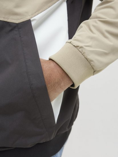 Jack & Jones Rush Bomber Hoodie Grey - Jakas & Lietus apģērbs - Jakas - 2XL-12XL