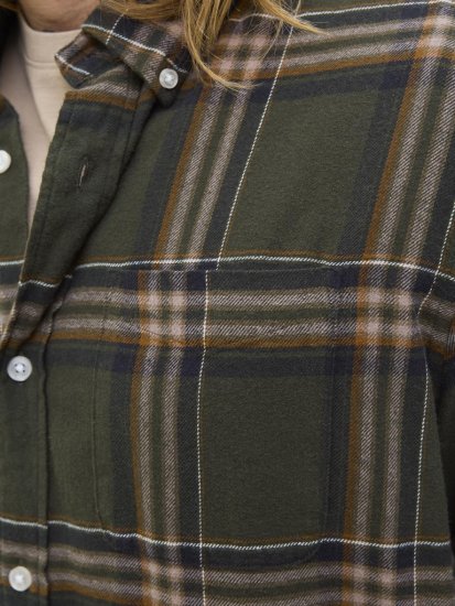 Jack & Jones Classic Flannel Long Sleeve Shirt Green - Krekli - Krekli - 2XL-8XL