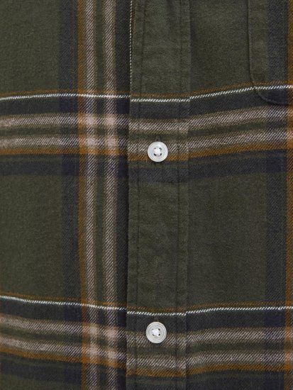Jack & Jones Classic Flannel Long Sleeve Shirt Green - Krekli - Krekli - 2XL-8XL
