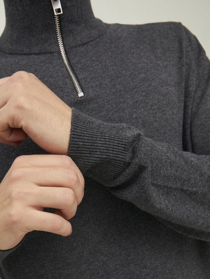 Jack & Jones Emil Knitted Pullover Grey - Džemperi un džemperi ar kapuci - Džemperi - 2XL-14XL
