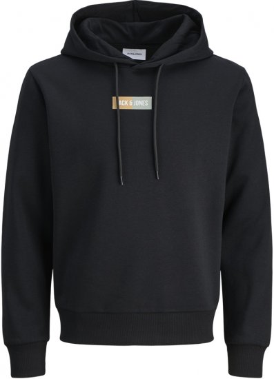 Jack & Jones Pan Hoodie Black - Džemperi un džemperi ar kapuci - Džemperi - 2XL-14XL