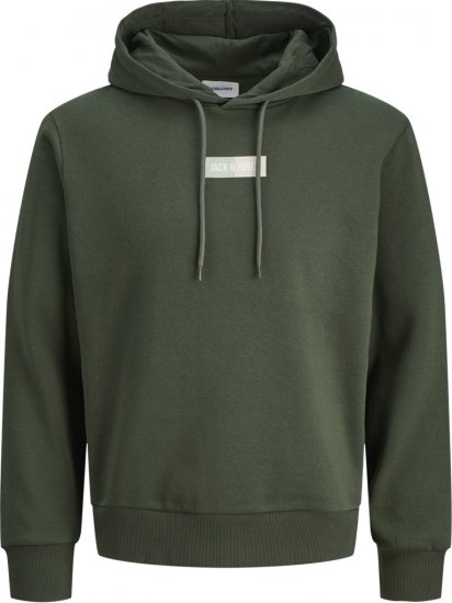 Jack & Jones Pan Hoodie Green - Džemperi un džemperi ar kapuci - Džemperi - 2XL-14XL
