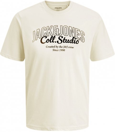 Jack & Jones Makoto T-Shirt Antique White - T-krekli - T-krekli - 2XL-14XL