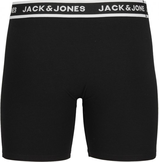 Jack & Jones Solid Boxer 3-Pack Black - Bokseršorti - Vīriešu lielie bokseru šorti