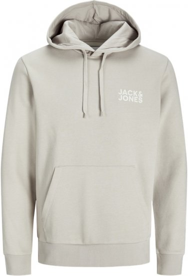 Jack & Jones ECORP Hoodie Grey - Džemperi un džemperi ar kapuci - Džemperi - 2XL-14XL