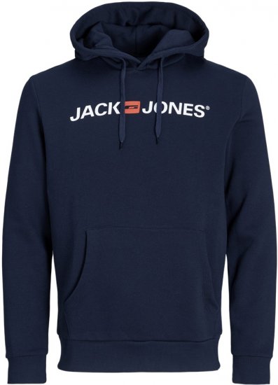 Jack & Jones ECORP Old Logo Hoodie Blue - Džemperi un džemperi ar kapuci - Džemperi - 2XL-14XL