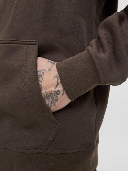 Jack & Jones Soho Hoodie Brown - Džemperi un džemperi ar kapuci - Džemperi - 2XL-14XL