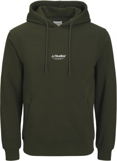 Jack & Jones Soho Hoodie Green - Džemperi un džemperi ar kapuci - Džemperi - 2XL-14XL