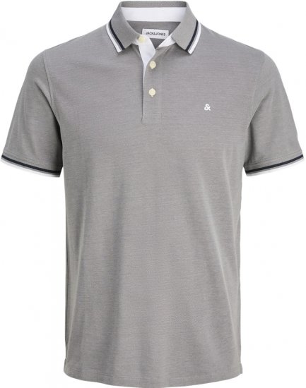 Jack & Jones Paulos Polo Short Sleeve Grey - Polo krekli - Polo krekli - 2XL-8XL