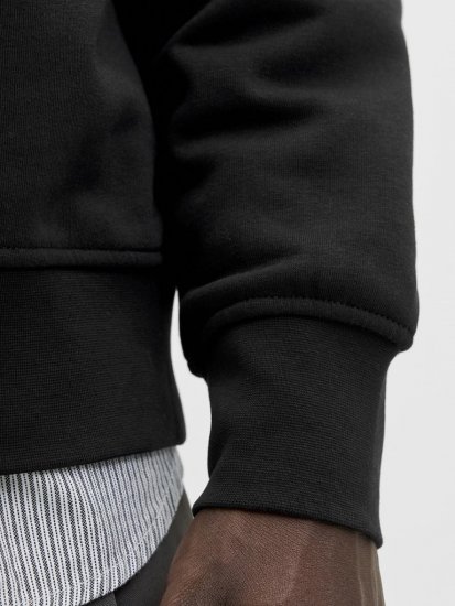 Jack & Jones Soho Sweatshirt with Zipper Black - Džemperi un džemperi ar kapuci - Džemperi - 2XL-14XL