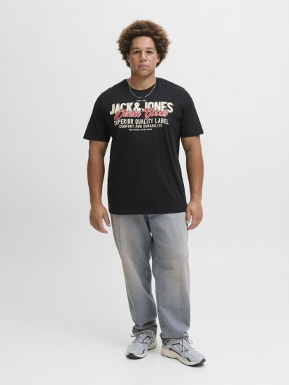 Jack & Jones Logo 2COL T-Shirt Black - T-krekli - T-krekli - 2XL-14XL
