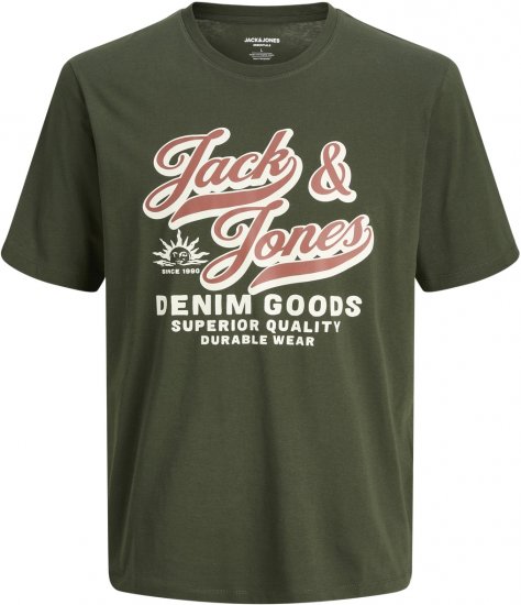 Jack & Jones Logo 2COL T-Shirt Green - T-krekli - T-krekli - 2XL-14XL