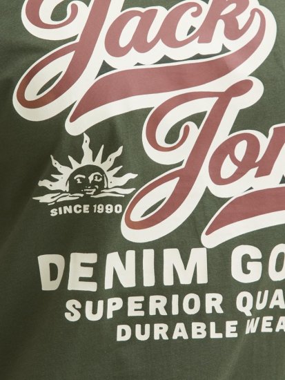 Jack & Jones Logo 2COL T-Shirt Green - T-krekli - T-krekli - 2XL-14XL