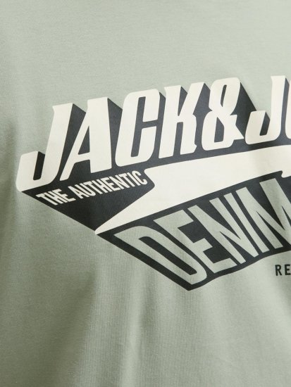 Jack & Jones Logo 2COL T-shirt Iceberg Green - T-krekli - T-krekli - 2XL-14XL