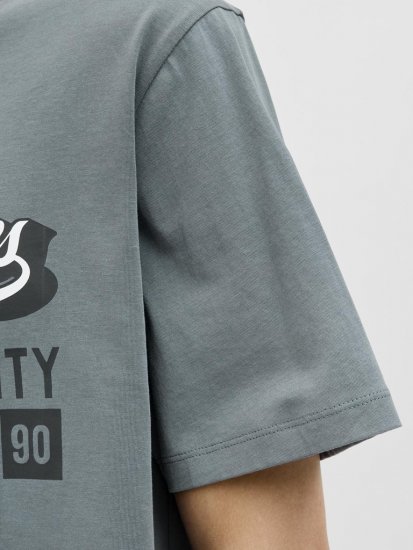 Jack & Jones Logo 2COL T-shirt Grey - T-krekli - T-krekli - 2XL-14XL