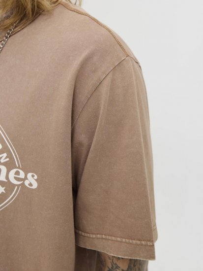 Jack & Jones Dover T-shirt Short Sleeve Brown - T-krekli - T-krekli - 2XL-14XL