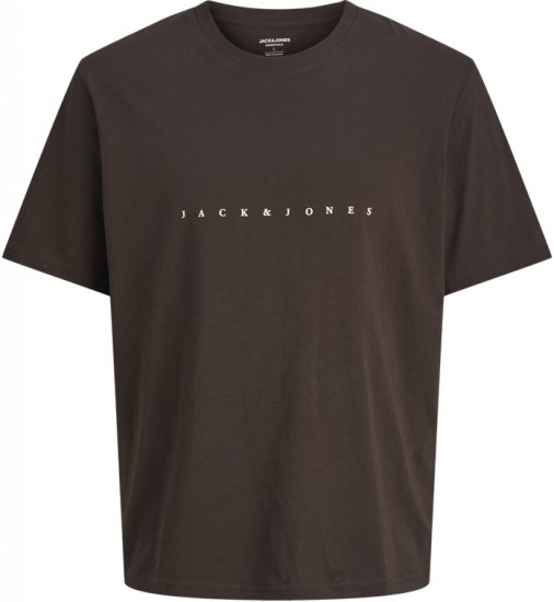Jack & Jones STAR T-shirt Brown - T-krekli - T-krekli - 2XL-14XL