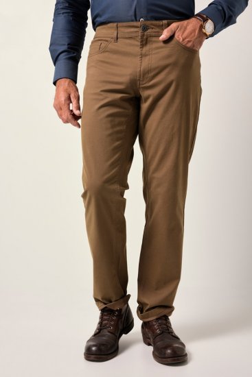 JP1880 Twill Trousers Belly Fit 5-Pocket Brown - Džinsi un bikses - Džinsi un Bikses - W40-W70