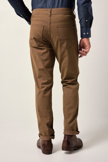 JP1880 Twill Trousers Belly Fit 5-Pocket Brown - Džinsi un bikses - Džinsi un Bikses - W40-W70