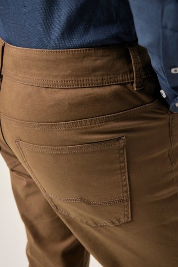 JP1880 Twill Trousers Belly Fit 5-Pocket Brown - Džinsi un bikses - Džinsi un Bikses - W40-W70