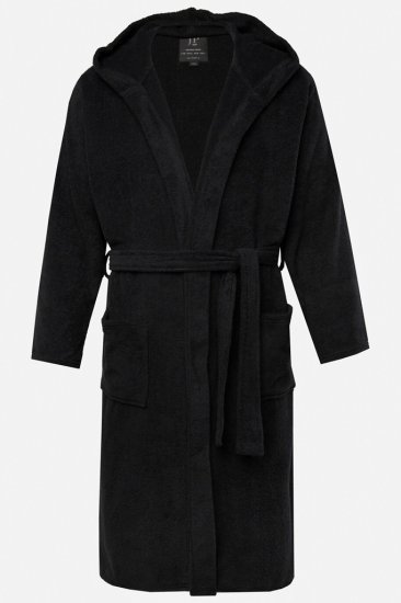 JP1880 Bathrobe Terry Black - Apakšveļa un peldšorti - Apakšveļa - 2XL-8XL