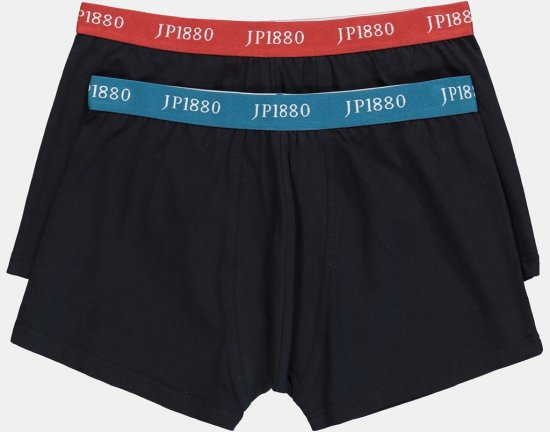 JP1880 FLEXNAMIC OEKO-TEX Boxer Shorts 2-Pack Black - Apakšveļa un peldšorti - Apakšveļa - 2XL-8XL