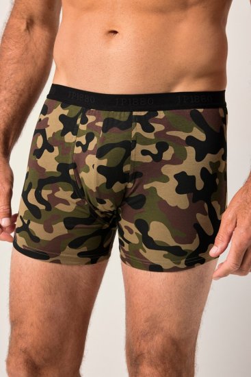 JP1880 FLEXNAMIC OEKO-TEX Boxer Shorts 2-Pack Green - Apakšveļa un peldšorti - Apakšveļa - 2XL-8XL