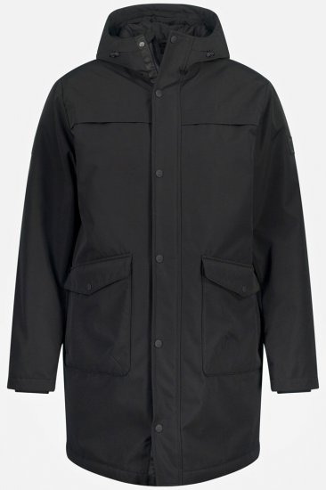 JP1880 Warm Parka with Wind Cuffs Black - Jakas & Lietus apģērbs - Jakas - 2XL-12XL