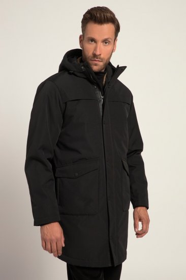JP1880 Warm Parka with Wind Cuffs Black - Jakas & Lietus apģērbs - Jakas - 2XL-12XL