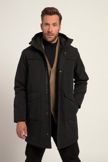 JP1880 Warm Parka with Wind Cuffs Black - Jakas & Lietus apģērbs - Jakas - 2XL-12XL