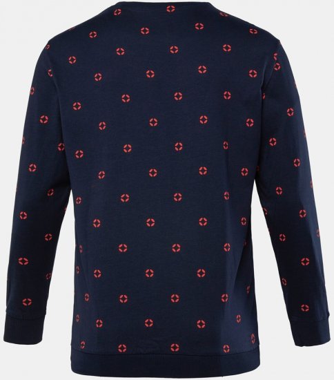 JP1880 Two-piece Pyjamas Long Sleeve and Long Trousers Navy - Apakšveļa un peldšorti - Apakšveļa - 2XL-8XL