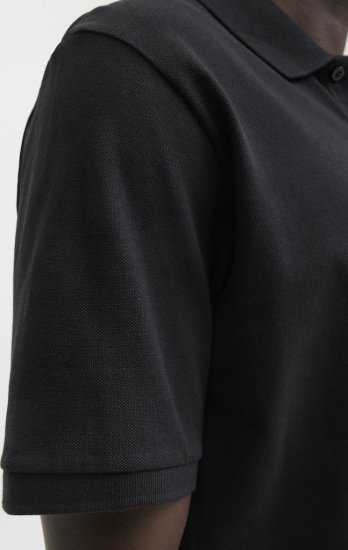 Jack & Jones Makoto Polo Short Sleeve Black - Polo krekli - Polo krekli - 2XL-8XL