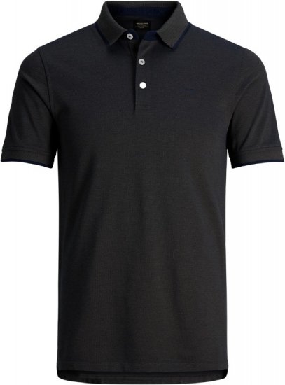 Jack & Jones Paulos Polo Short Sleeve Black - Polo krekli - Polo krekli - 2XL-8XL