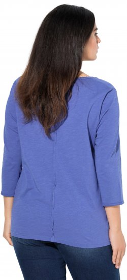 Ulla Popken Meet Me In The Moonlight 3/4 Sleeve Graphic Tee Atlantic Blue - Apdrukāti T-krekli sievietēm - 