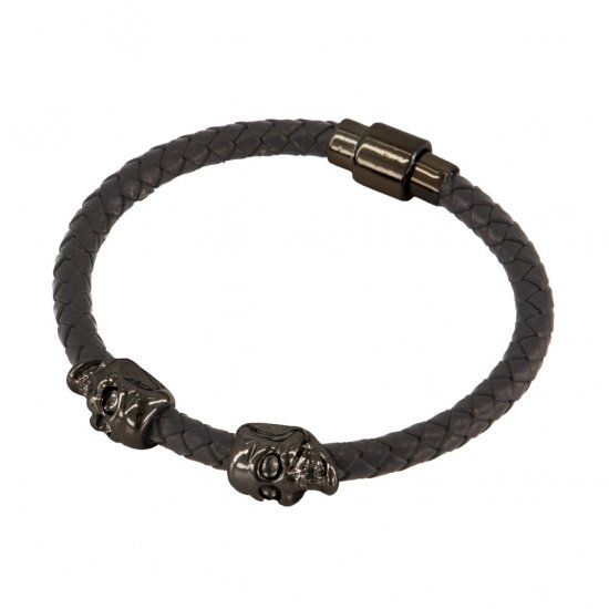 JP1880 Bracelet Skulls Black - Aksesuāri - 