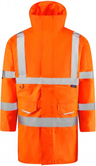 Leo Tawstock EcoViz 4K Baffle Lined Anorak Hi-Vis Orange - Hi-Vis jakas - Hi-Vis Jakas 3XL-6XL