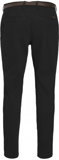 Jack & Jones Marco Adam Belted Slim Fit Chino Pants Black - Džinsi un bikses - Džinsi un Bikses - W40-W70
